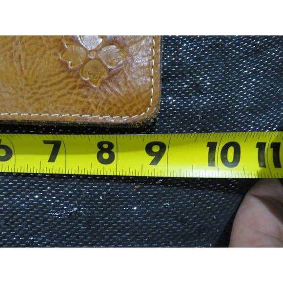 Patricia Nash Florence Tooled  Leather Embossed Envelope Pouch Clutch 9 X 7 - Picture 3 of 9